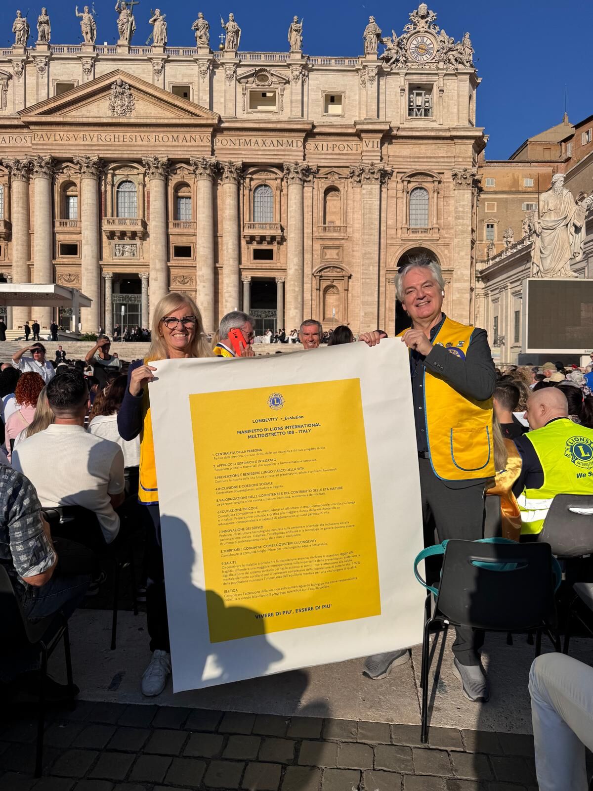 Il Manifesto Lions per la Longevity in piazza